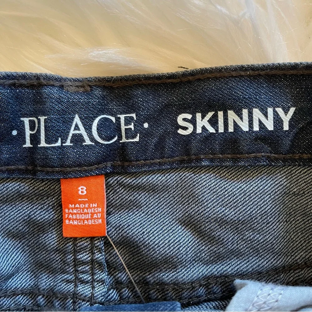 The Children’s Place Girls Skinny Jeans, Dark Blue, NWT, Size 8